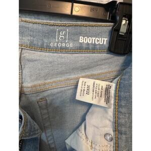 George Bootcut Jeans Light Wash Denim 30x32 Classic Fit Mens